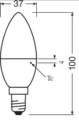 E14 LED žiarovka 4,9/40W 470lm 200° 4000K neutrálna biela HODNOTA OSRAM