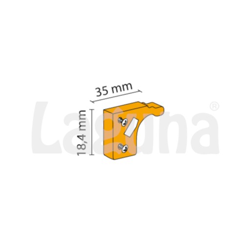 Kliknite na zarážku pre koľajnicu K-050/040 LAGUNA