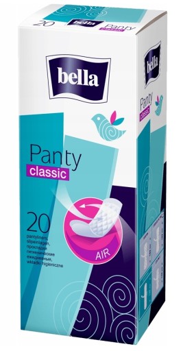BELLA PANTY Klasické vložky, hygienické, 20 ks