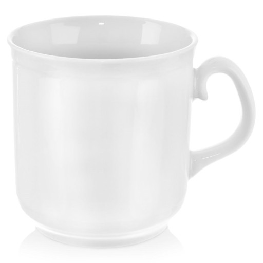 Porcelánový hrnček, biely, nápoje, káva, čaj, 400ml