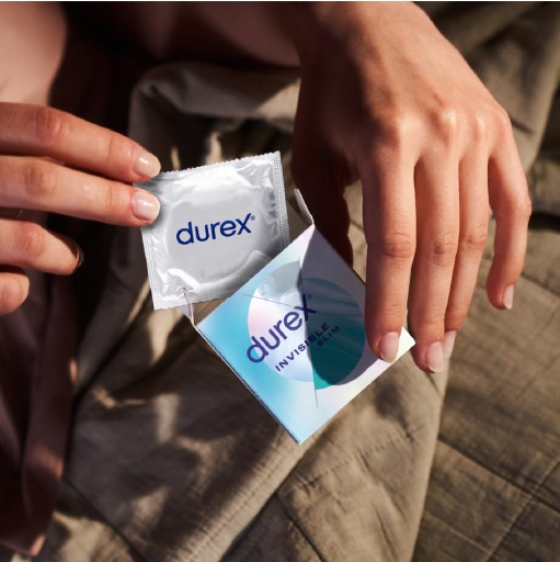 DUREX Invisible Close Fit kondómy, 3 kusy