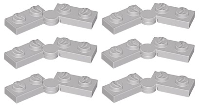 LEGO pánt 1x4 svetlo šedý LBG 6 ks 2429c01 19954
