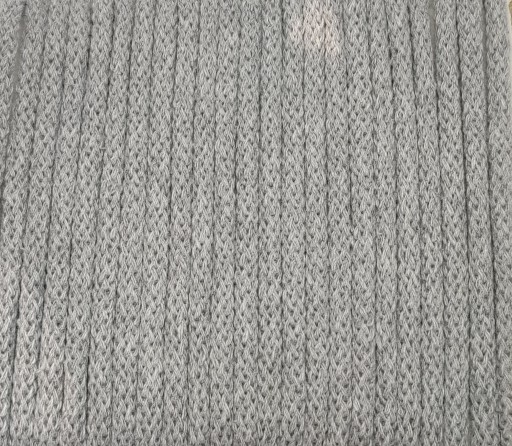 Bavlnená šnúrka 6 mm, myš šedá