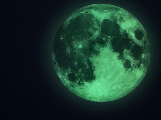 Nálepka svietiaca v tme MOON GAY GIFT