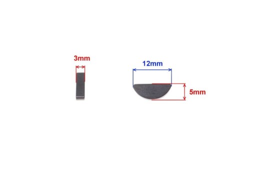 Kľúč hriadeľa 3x12 magneta am6 yamaha tzr peugeot xp6
