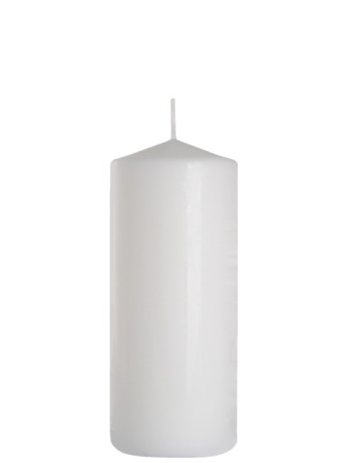 Sviečka valcová 80/200 biela