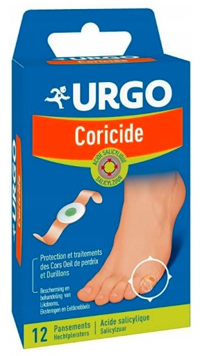 Urgo náplasti na kurie oká s kyselinou salicylovou 12 ks