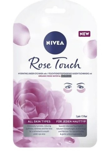 Nivea Rose Touch maska na oči 1 kus