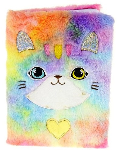 ZÁPISOVÝ DENNÍK PLYŠOVÝ CAT A5 6089