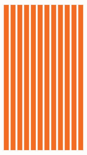 Nálepky na motorku STRIPES 30cm Oranžová