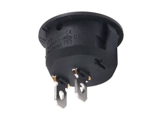 MINI okrúhly ČIERNY VYPÍNAČ NÁBYTKU PRE LED