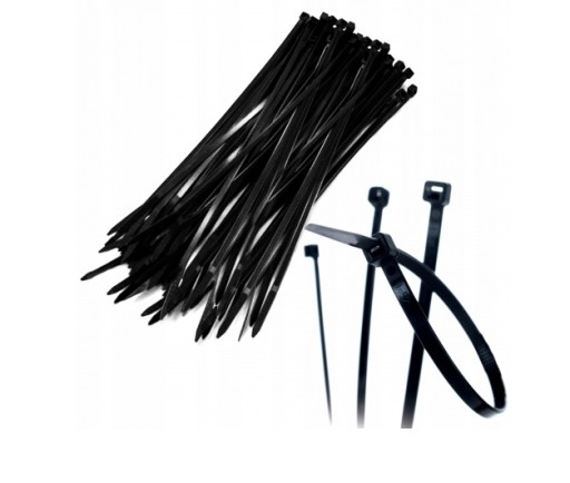 Sťahovací pásik čierny 100/3mm 10cm 100ks(2081