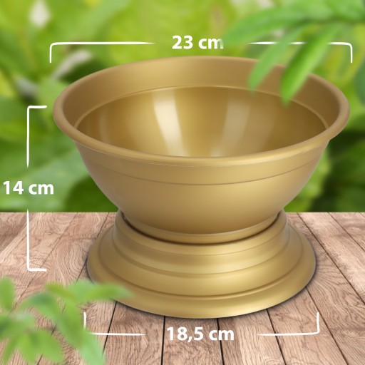 CINTORINOVÝ KVETINÁČ NÁHROBKOVÁ MISKA PLASTOVÝ KRYT TRÁVNIK 22cm
