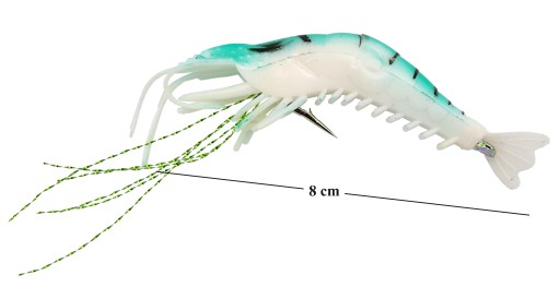 Umelá návnada KREVY VYZBROJENÉ HÁČKOM 8cm/ 4,6g