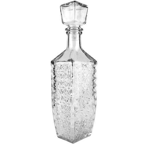 BARSKY sklenená karafa 0,5 l s korkom na whisky, víno, likér, voda, 500 ml