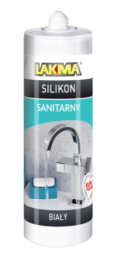 VÝSTUP LAKMA Sanitárny silikónový tmel odolný proti plesniam SS biely 150 ml