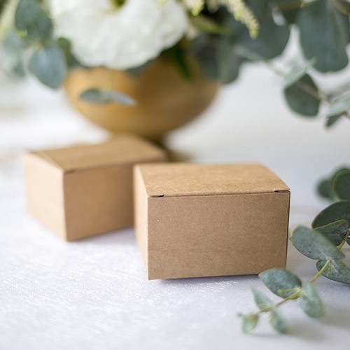 Krabičky kraft 6x5,5x3,5cm 10 ks