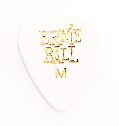 Gitarové trsátko Ernie Ball Medium 0,72, biele