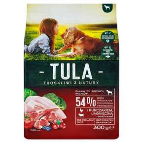 TULA SUCHÉ KRMIVO PRE PSY KURACIE JAHŇAČKO 300G