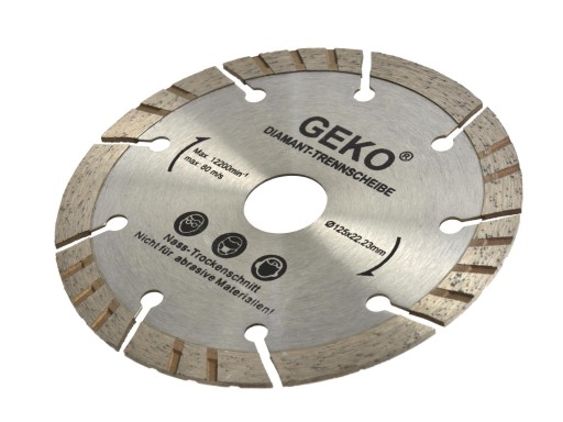 125mm sivý diamantový kotúč - laser GEKO G00222