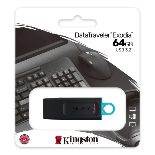 Pendrive 64 GB Kingston EXODIA USB 3.2