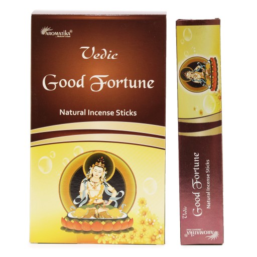 Indické védske vonné tyčinky Good Fortune Happiness 15g