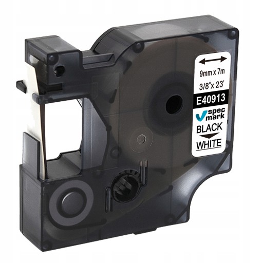 Páska pre DYMO D1 40913 9mm/7m biela/čierna
