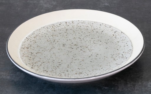 DEZERTNÝ TANIER béžová a zelená pr. 20 cm