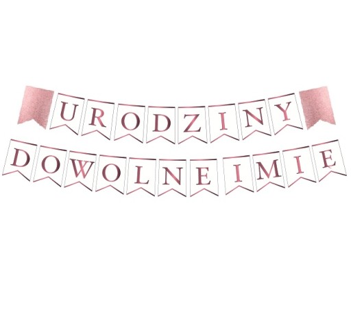 BANNEROVÁ girlanda na NARODENINY + ľubovoľné MENO