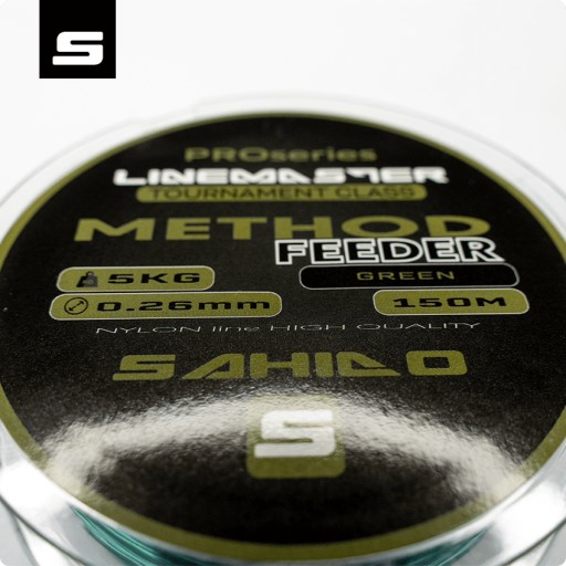 SAHIDO LINEMASTER METHOD FEEDER RYBÁRSKY VLAS 0,26MM 150M GREEN STRONG