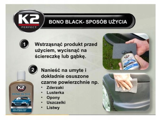 X4V64 ČIERNA NA GUMU A PLAST ČIERNA 200 ML K2