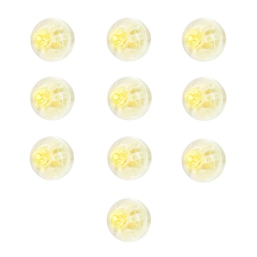 Teplé biele LED na balóny 1,3x1,5 cm 10 ks