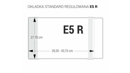 Poťah nastaviteľný E5-277 bezfarebný (5 ks) OZB5-48 Biurfol