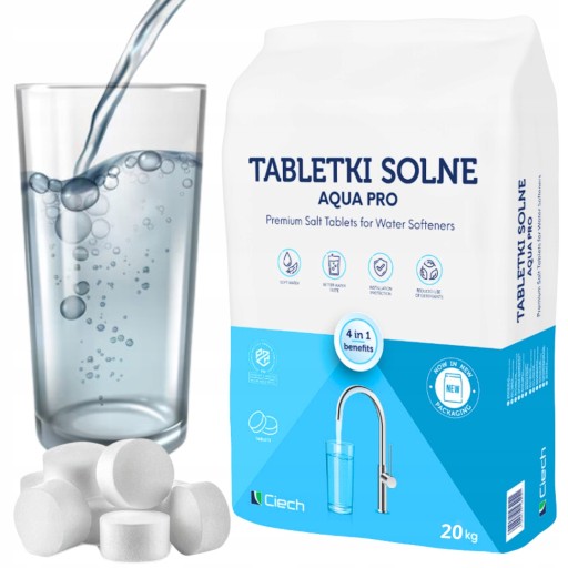 SOĽNÉ SOĽNÉ TABLETY DO Zmäkčovača VODY Zmäkčovač vody 10 KG