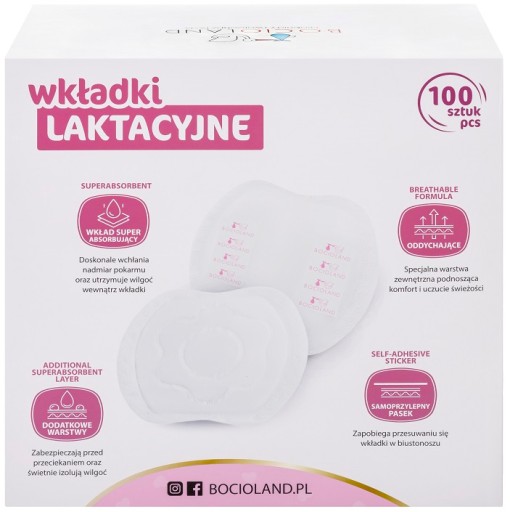 BOCIOLAND SUPER ABSORBENTNÉ LAKTAČNÉ VLOŽKY 100 ks