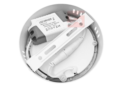 Okrúhly prisadený LED panel Gerrit 6W 230V 3000K