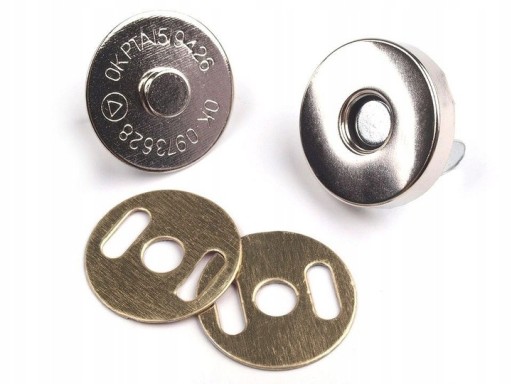 MAGNETICKÝ UZÁVER MAGNET NA TAŠKU 18mm 10 ks