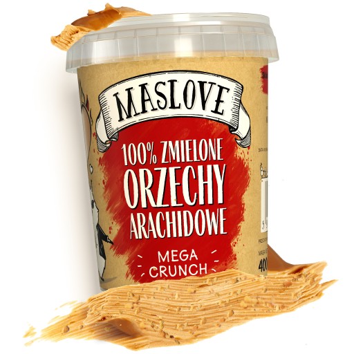 ARAŠIDOVÉ MASLO CRUNCHY 100% MASLOVE ARAŠIDOVÉ MASLO