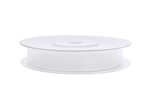 ŠIFÓNOVÁ STUHA 6mm 25mb BIELA