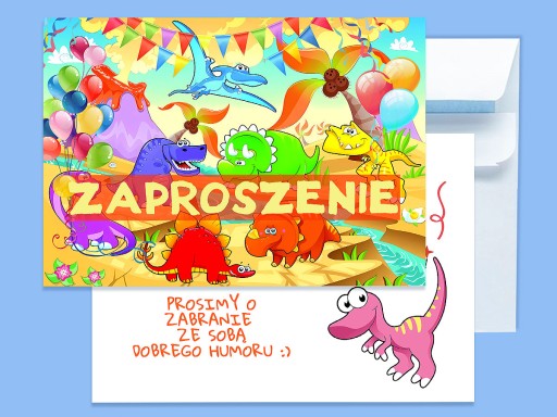 POZVÁNKA DINOSAUROV NA NARODENINY DIEŤAŤA + OBÁLKA ZDARMA