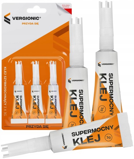 SILNÉ RÝCHLOSCHNÚCE LEPIDLO UNIVERZÁLNA MONTÁŽ KYANOAKRYLÁTOVÝ BLISTER 3x3g