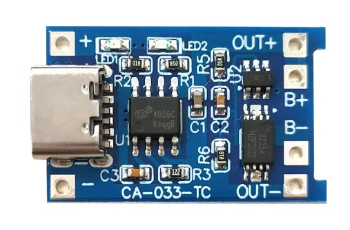 NABÍJACÍ MODUL BATÉRIE Li-Ion 18650 USB-C TP4056