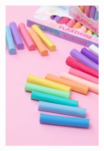 Pastelová školská plastelína COLORINO Kids 12 farieb