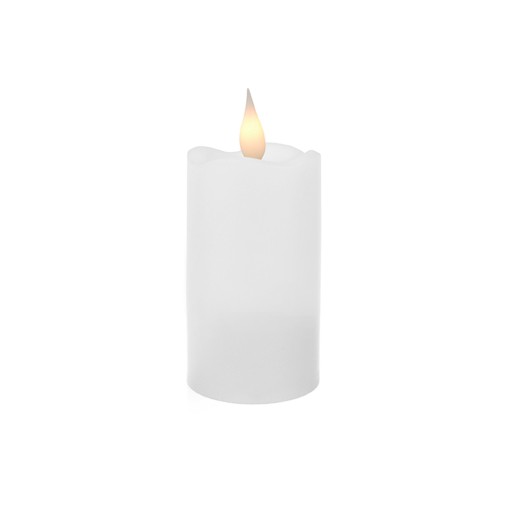 LED SVIEČKA, LAMPA NA AKUMULÁTOR, SVIEČKA BIELA, MAL