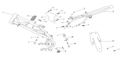 MRF SKRUTKA pre MONTÁŽ MOTORA zadný PITBIKE