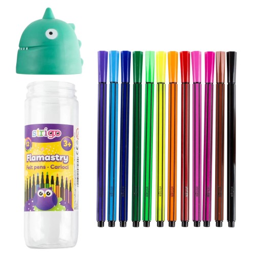 Fixy SET 12 farieb DINOSAUR Fixy STRIGO