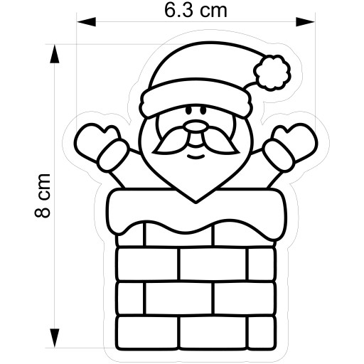 Formička na vykrajovanie perníkov VIANOCE VIANOCE Mikuláš 8cm