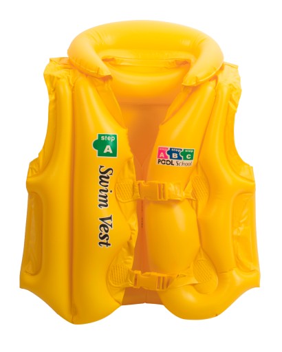 NAFUKOVACIA VESTA KAPOK PRE DETI 12-25KG FARBY