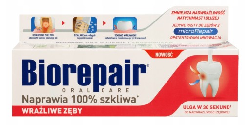 BioRepair Sensitive pasta na rekonštrukciu zubov 75 ml
