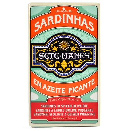 Pikantné sardinky v olivovom oleji 120g Sete Mares